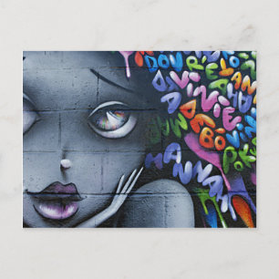 Cute Fairy Graffiti Postcard