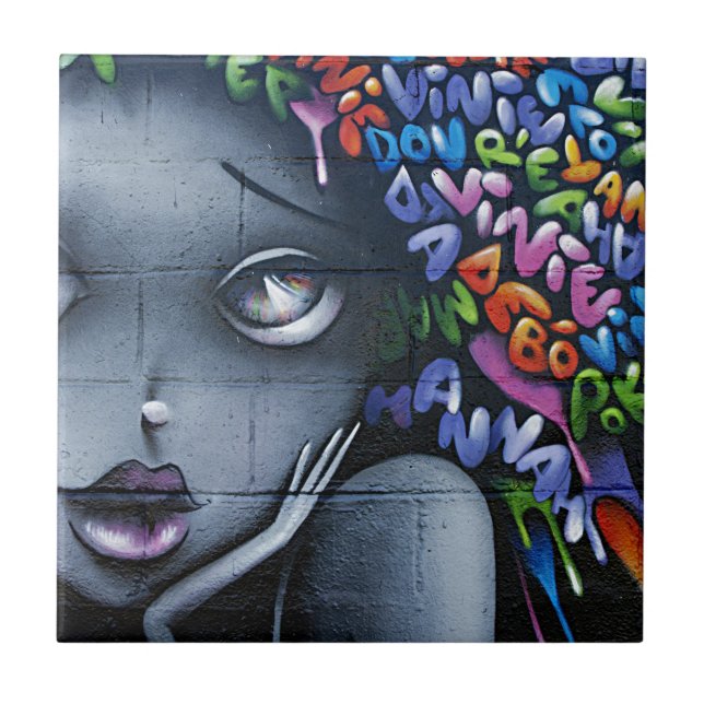 Cute Fairy Graffiti Tile (Front)