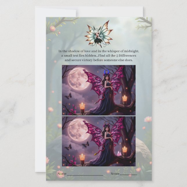 Cute Fairy Guardian in Magical Forest  (Front)