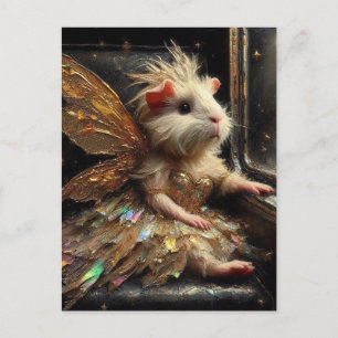 Cute Fairy Guinea Pig Postcard