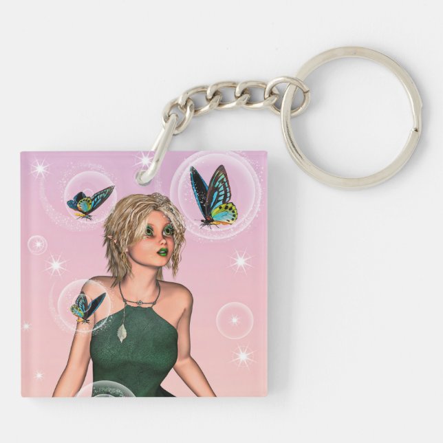 Cute Fairy Key Ring (Back)