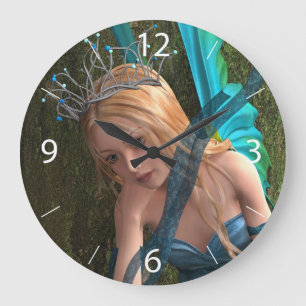 Cute Fairy Large Clock