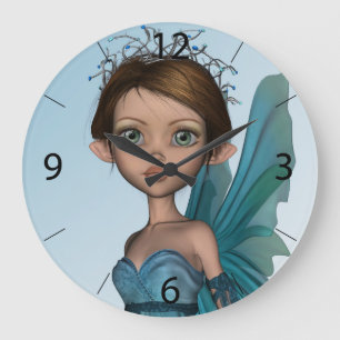 Cute Fairy Large Clock