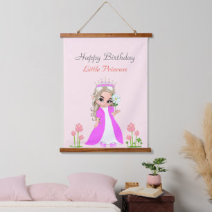 Cute Fairy Princess Girl Birthday Party Hanging T Hanging Tapestry