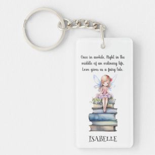 Cute Fairy Quote Books Key Ring