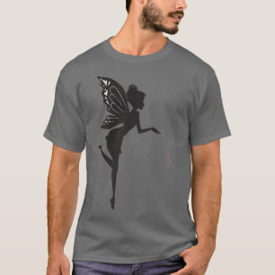 Cute Fairy Silhouette Fantasy Fairies Cottagecore T-Shirt