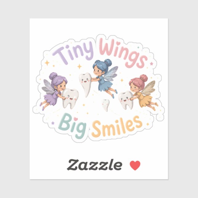 Cute Fairy Tooth Friends Sticker Design (Sheet)