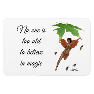 Cute Fairy With Brown Wings Flexible Magnet