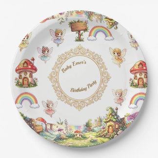 Cute Fairyland Magic Paper Plate