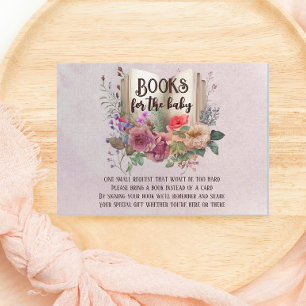 Cute Fairytale Bring A Book for Baby Enclosure Card