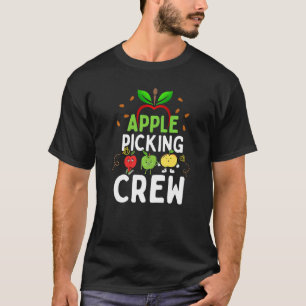 Cute Fall Autumn Orchard Matching Family Apple Pic T-Shirt