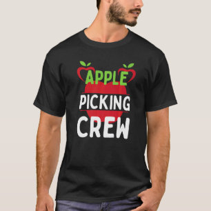 Cute Fall Autumn Orchard Matching Family Apple Pic T-Shirt