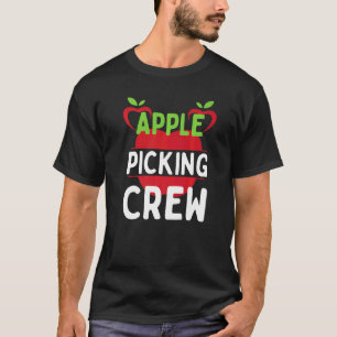 Cute Fall Autumn Orchard Matching Family Apple Pic T-Shirt