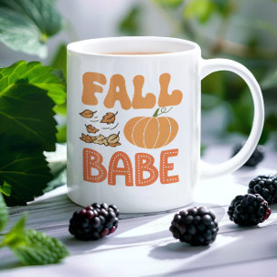 Cute Fall Babe Pumpkin Autumn Coffee Mug