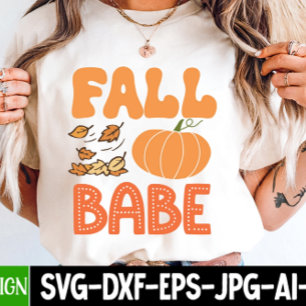 Cute Fall Babe Pumpkin Autumn  Tri-Blend Shirt