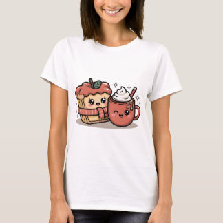 Cute Fall Coffee Girl Women’s T-Shirt