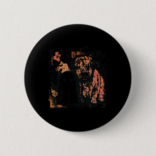 Cute Fall Cow Ghost Retro Spooky Season Halloween 6 Cm Round Badge