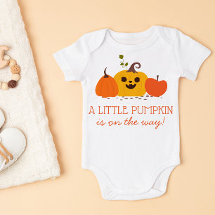 Cute Fall Custom Grandparent Pregnancy Baby Bodysuit