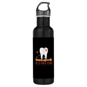 Cute Fall Dental Tooth And Leaves It’s Fall Y’all 710 Ml Water Bottle