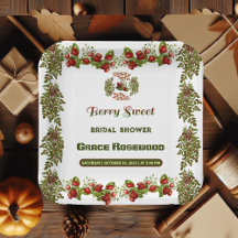 Cute Fall Foliage Autumn Berry Sweet Bridal Shower