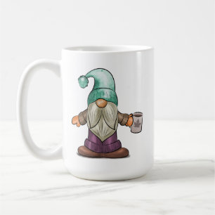 Cute Fall Gnome with Coffee Mug