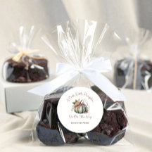 Cute Fall Green & Plum Pumpkin Themed Baby Shower 