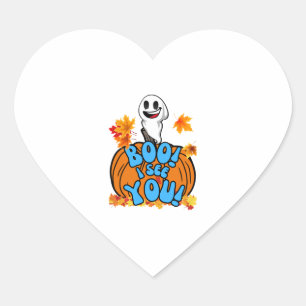 Cute Fall Halloween ghost Boo! I see You! Sticker