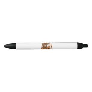 Cute Fall Highland Cow Spooky Ghost Autumn Pumpkin Black Ink Pen