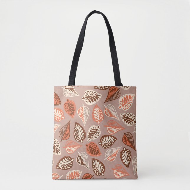 Cute Fall Leaf Tote Bag (Front)