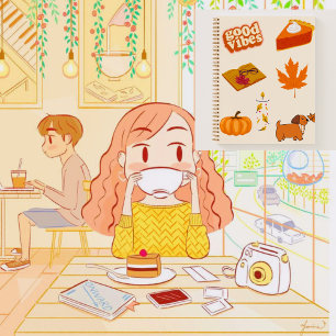 Cute fall 🍁🥨 notebook