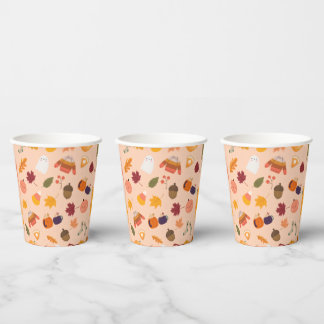 Cute Fall Paper Cups