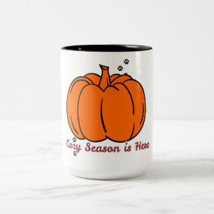 Cute Fall Pumpkin Coffee Mug Cosy Season Autumn