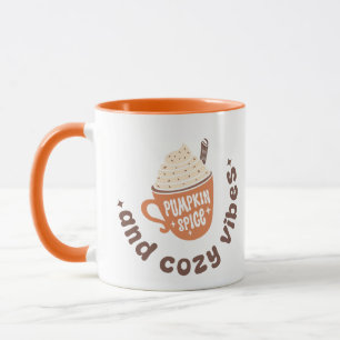 Cute Fall Pumpkin Spice and Cosy vibes  Mug
