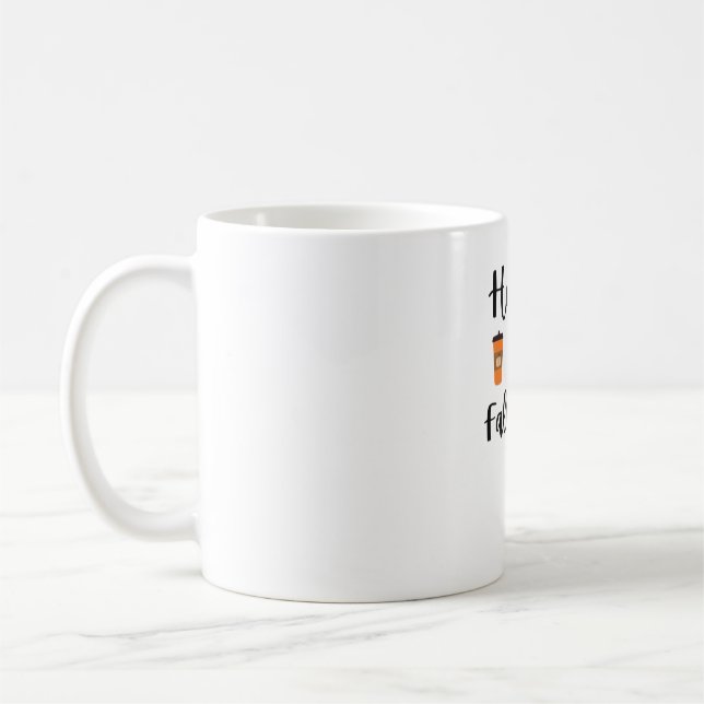 Cute Fall season Happy Fallidays Thanksgiving Hall Coffee Mug (Left)