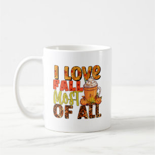 Cute Fall Season lovers word art Coffee Mug