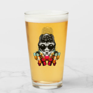 Cute Fall Spider with Dewdrop Hat Glass