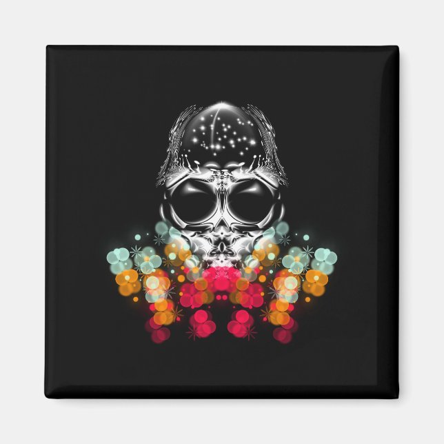 Cute Fall Spider with Dewdrop Hat Magnet (Front)