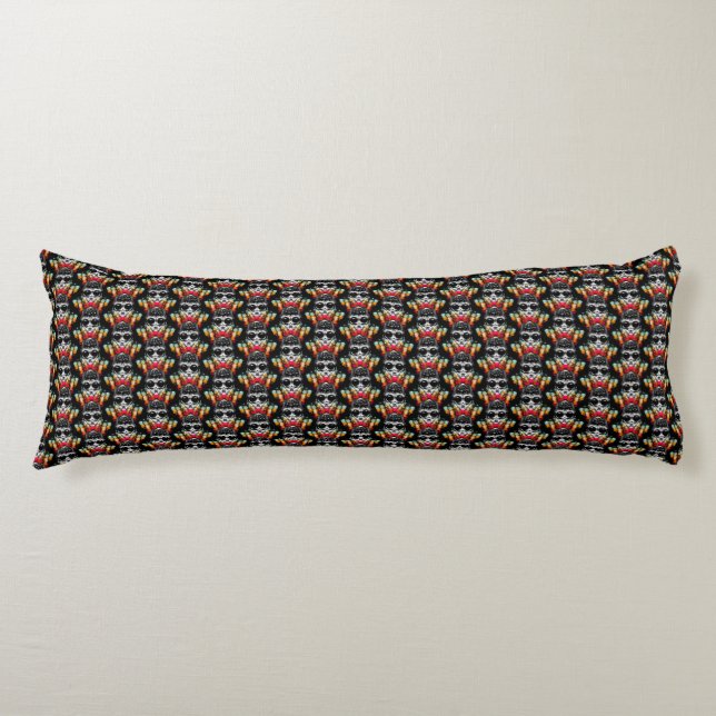 Cute Fall Spider with Dewdrop Hat Pattern Body Cushion (Front)
