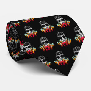 Cute Fall Spider with Dewdrop Hat Pattern Tie