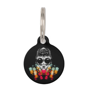 Cute Fall Spider with Dewdrop Hat Pet Tag