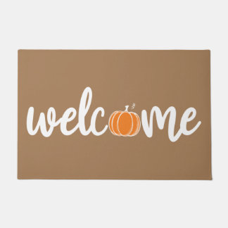 Cute Fall Welcome Door Mat
