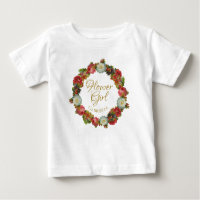 Cute Fall Wreath Flower Girl Wedding Favour Toddle