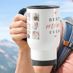 Cute Family 7 Photo Collage For Mum Keepsake Travel Mug