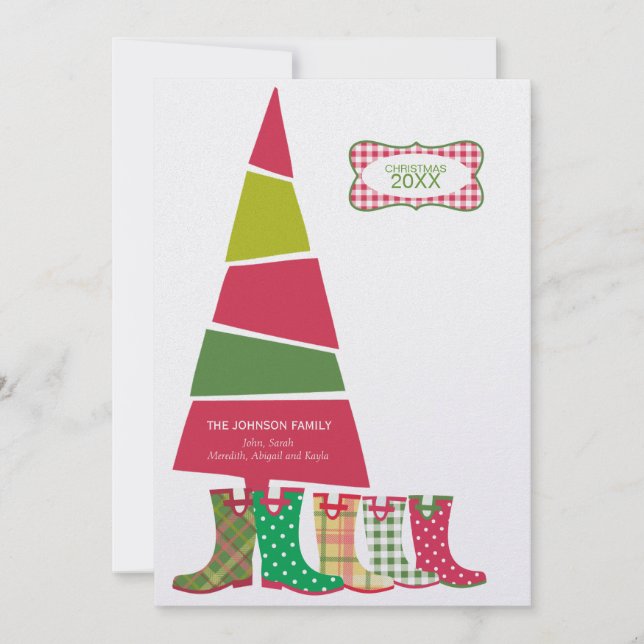 Cute Family Christmas Cards (Front)