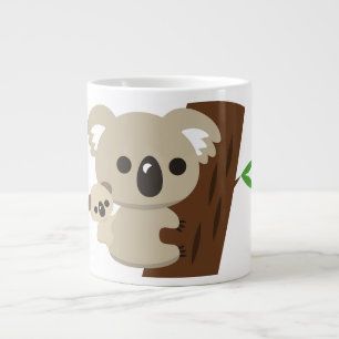 Cute Family Mother Koala Bear With Baby Large Coffee Mug