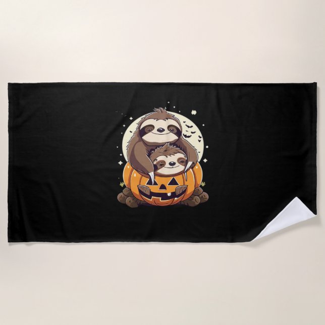 Cute family of sloths Essential T-Shirt Beach Towel (Front)