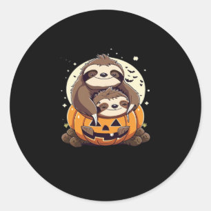 Cute family of sloths Essential T-Shirt Classic Round Sticker