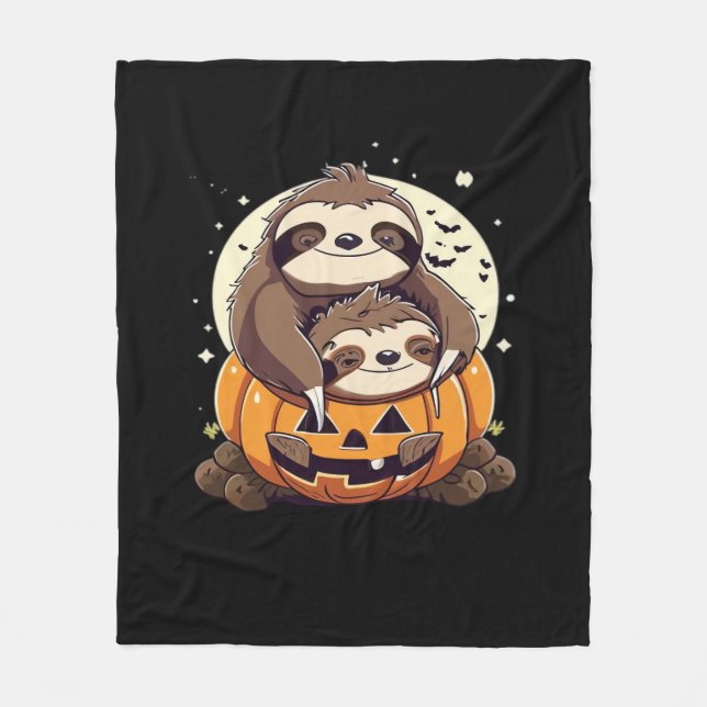Cute family of sloths Essential T-Shirt Fleece Blanket (Front)