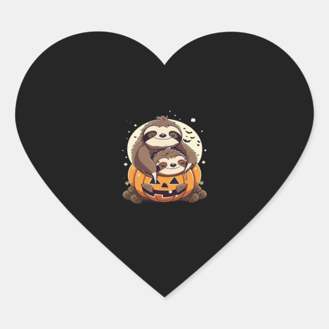 Cute family of sloths Essential T-Shirt Heart Sticker (Front)