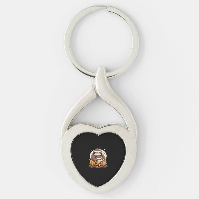 Cute family of sloths Essential T-Shirt Key Ring (Front)